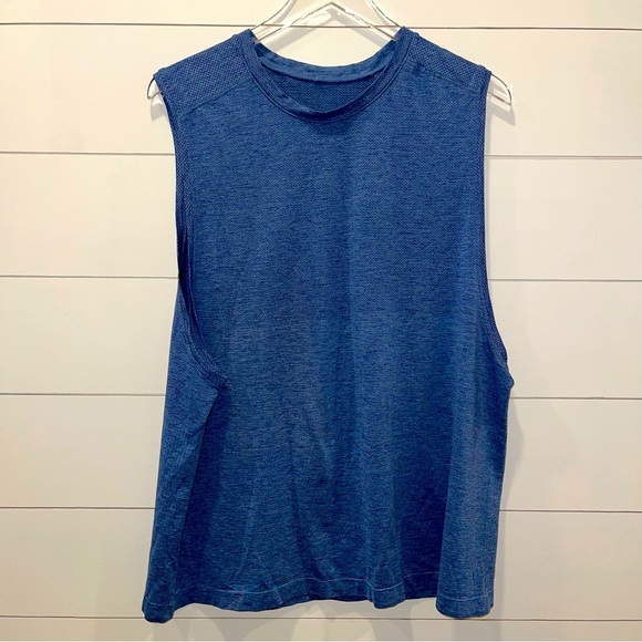 Lululemon Athletica Blue Sleeveless Metal Vent Technology Top Mens Size XXL - Picture 1 of 4